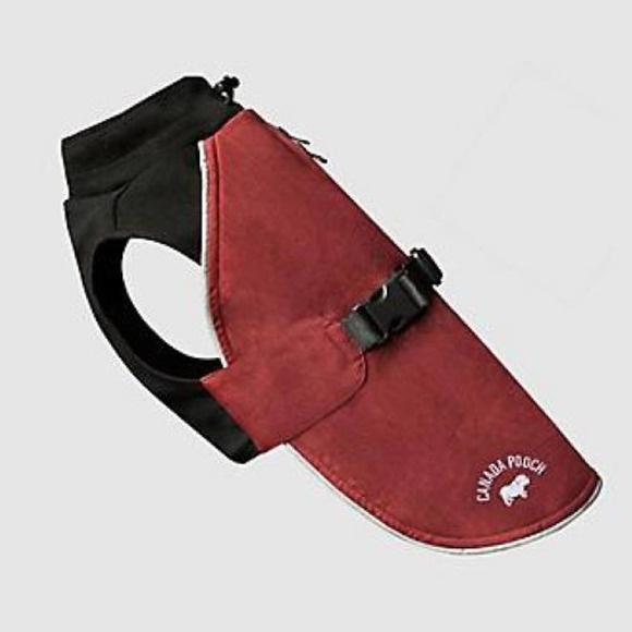NEW Canada Pooch RED Expedition Dog Coat Fleece-Line Jacket 155-200 lbs 36"